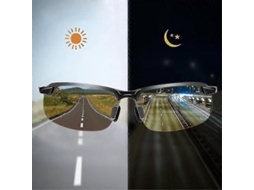 Óculos de Sol YURU polarizados para motoristas, visão dia e noite, lentes anti reflexo, preto