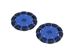 Rodas Omnidirecionais De 100mm Laxiscreed Em Borracha De Neopreno Para Carros Inteligentes De Robô