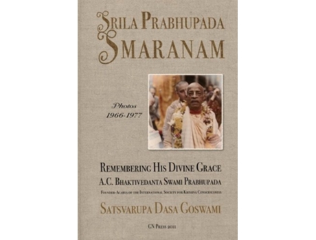 Livro Srila Prabhupada Smaranam de Satsvarupa Dasa Goswami (Inglês)