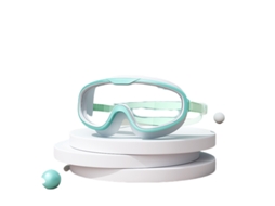 Óculos de Natação AQUAFORGE, para adultos, antivazamento, lentes anti UV, visão nítida, à prova d'água, verde