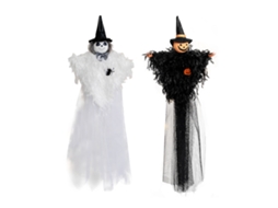 Decoração De Halloween Com Abóboras Bruxas E Fantasmas