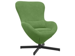 Conjunto 1 Cadeira Ovo Vidaxl Verde Veludo (63 X 73 X 90 Cm)