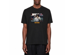 Rockinstone Men's T-shirt Pulp Fiction Mia Wallace Graphic Print Tee Black Size:xxxl