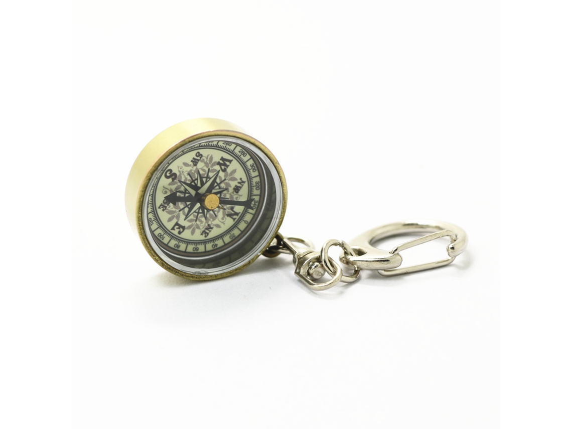 Bússola de Bolso com Chaveiro para Navegação ao Ar Livre AQUAFORGE