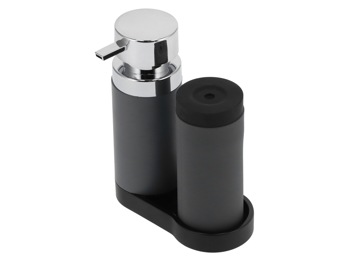 2pcs dispensador de sabão 240ml para cozinha e banheiro recarregável com silicone e resina