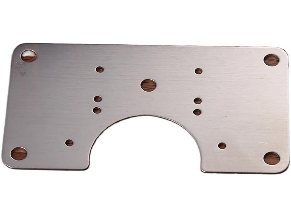 Placa De Reparo Dobradiça Armário Em Aço Inoxidável, Fixação Kit Para