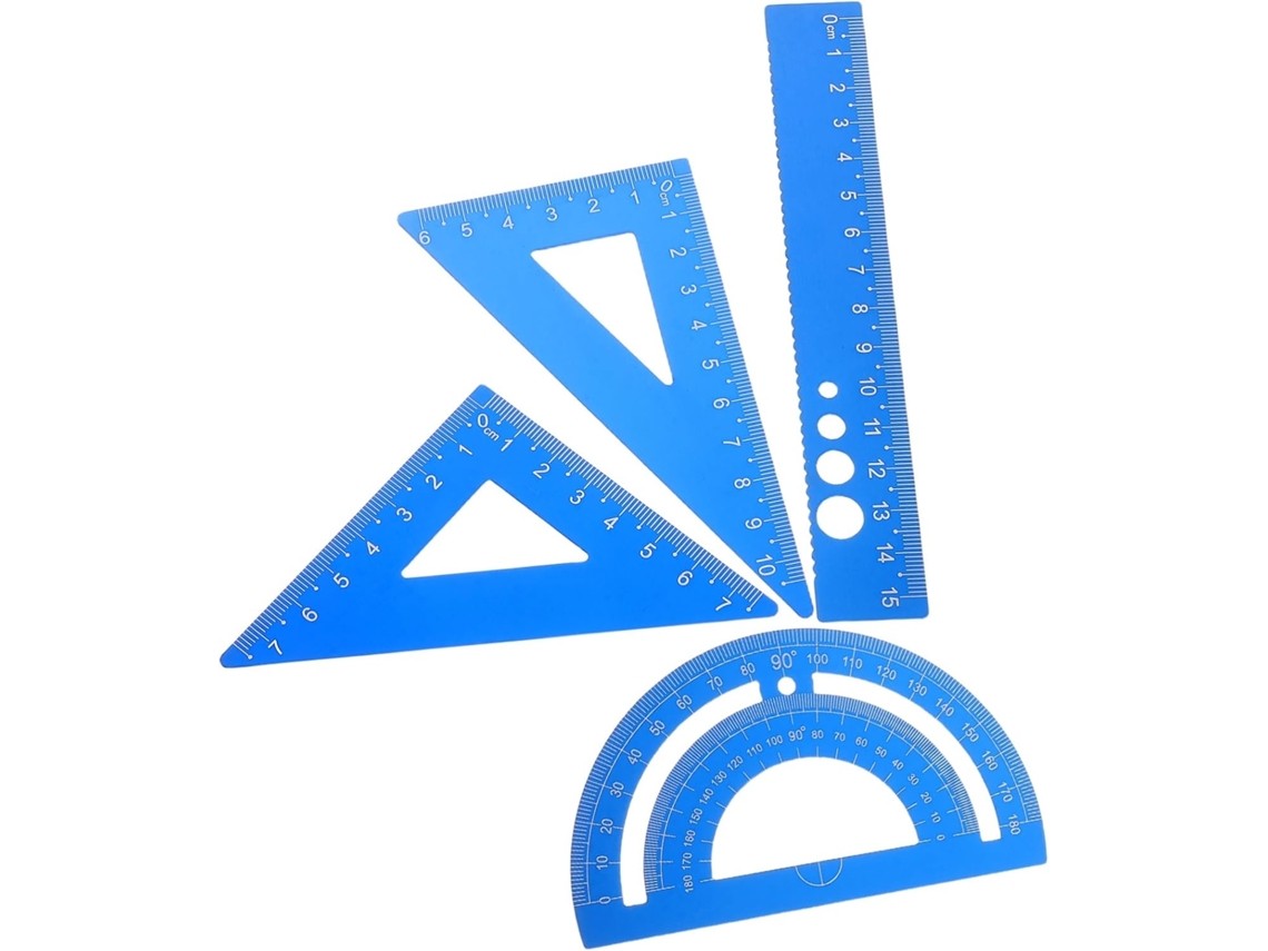 Lurelia Kit Geométrico Em Liga De Alumínio Com Leve Para Geometria E Matemática