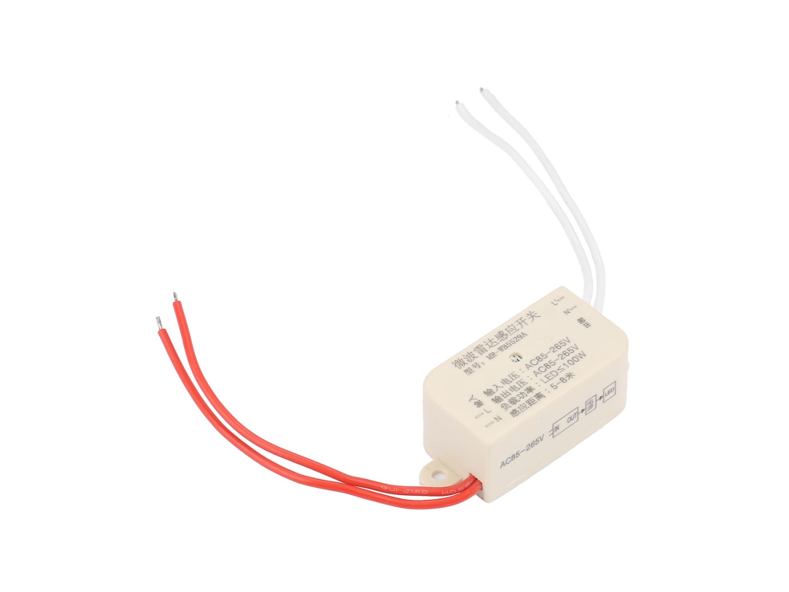 Interruptor Inteligente Com Sensor De Radar De Micro-ondas Para Detecção De Movimento Corporal 100w Mr Wb5529