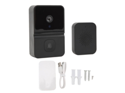 Timbre Inteligente Sem Fio 1080p Wifi Com Visão Noturna, Ângulo Amplo, Áudio Bidirecional E Câmera Para Casa