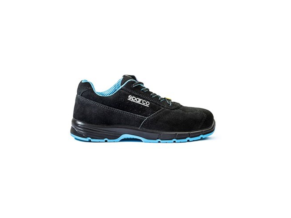 Calçado Desportivo De Segurança Horizon Moreno S1ps Em Preto E Azul Com Sola Antiestática Sparco (tamanho 40)