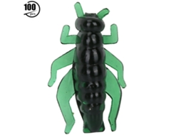Anub 5 Pack Iscas de Inseto Soft 2.3cm Simulação de Grilo para Pesca de Carpa e Voadora (verde Escuro)