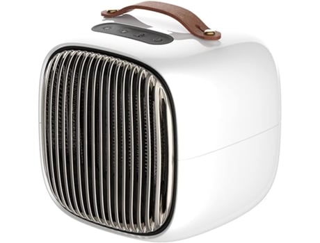 Mini Aquecedor de Cerâmica para Banheiro, 800 W com Oscilação de 65°, Silencioso (Branco)