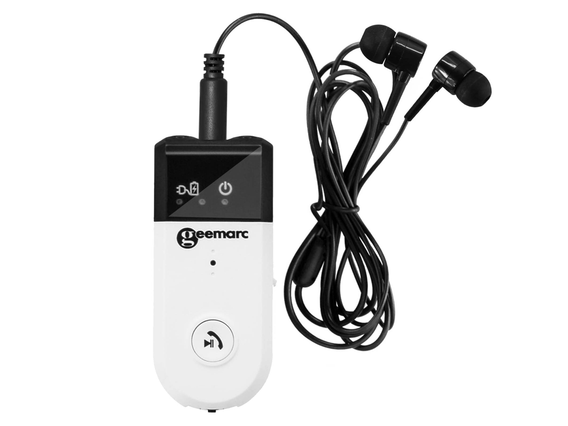 Amplificador Volume De 30db Com Colar Magnético Branco Geemarc