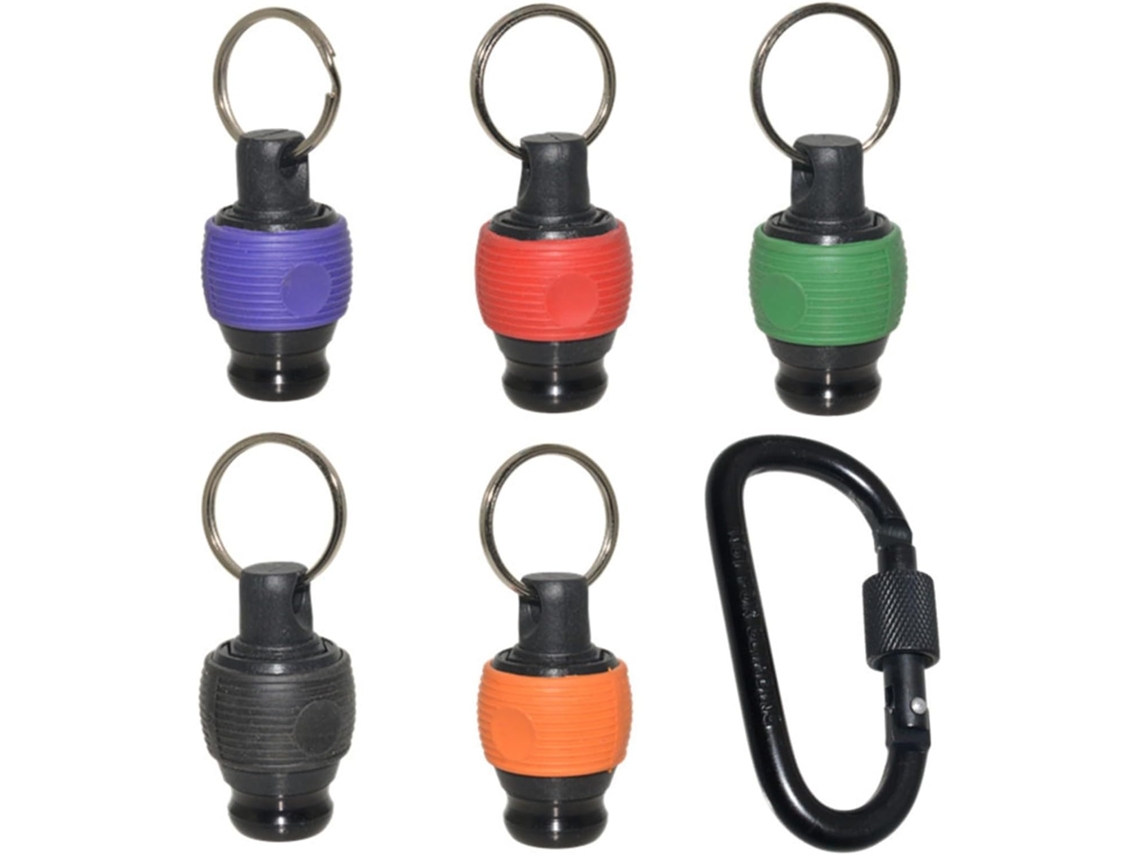 Porta-bits Magnético, Conjunto De 5, Em Alumínio, Encaixe Hexagonal De 1/4"