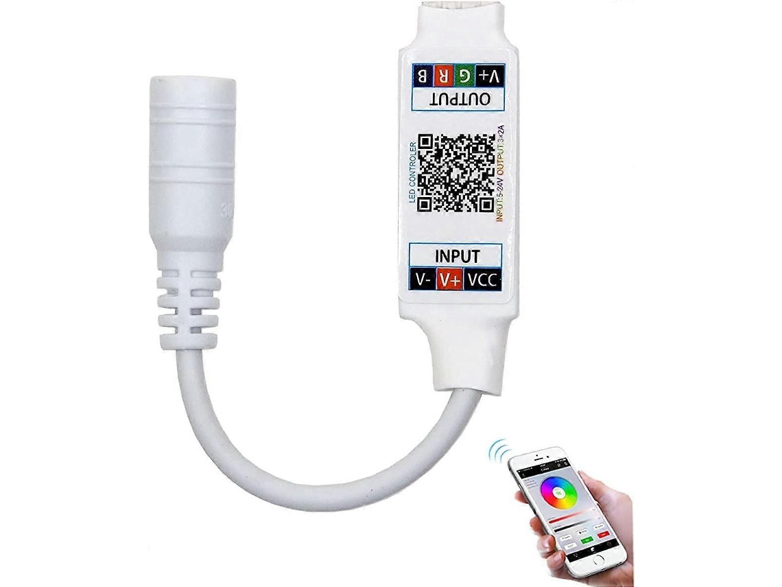Lurelia Controlador Rgb Para Fita Led, Dc 5 V, Bluetooth, App, Música