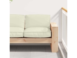 Vidaxl Almofada Tecido Oxford Creme 80 X 80 X 12 Cm
