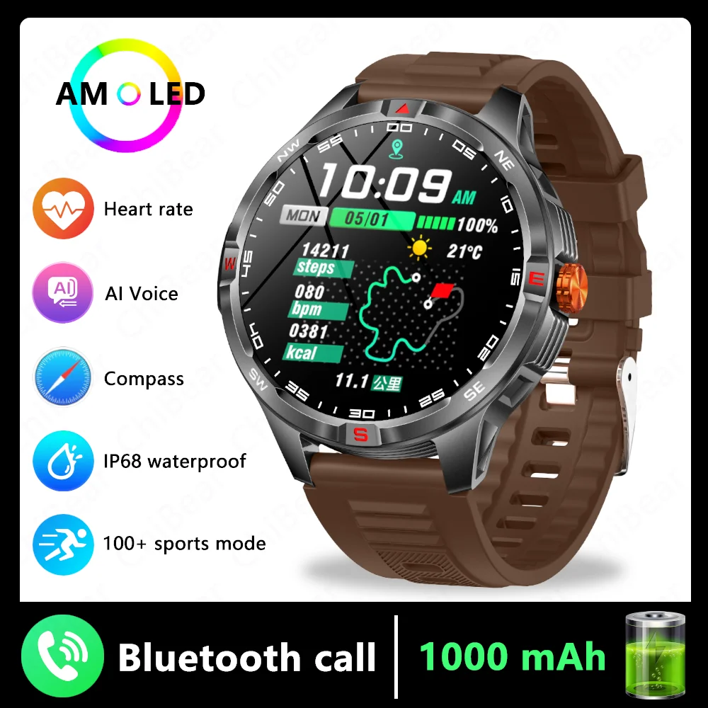Smartwatch, Navegação Gps, Bússola, À Prova D'água, Esportes e Fitness MDUG