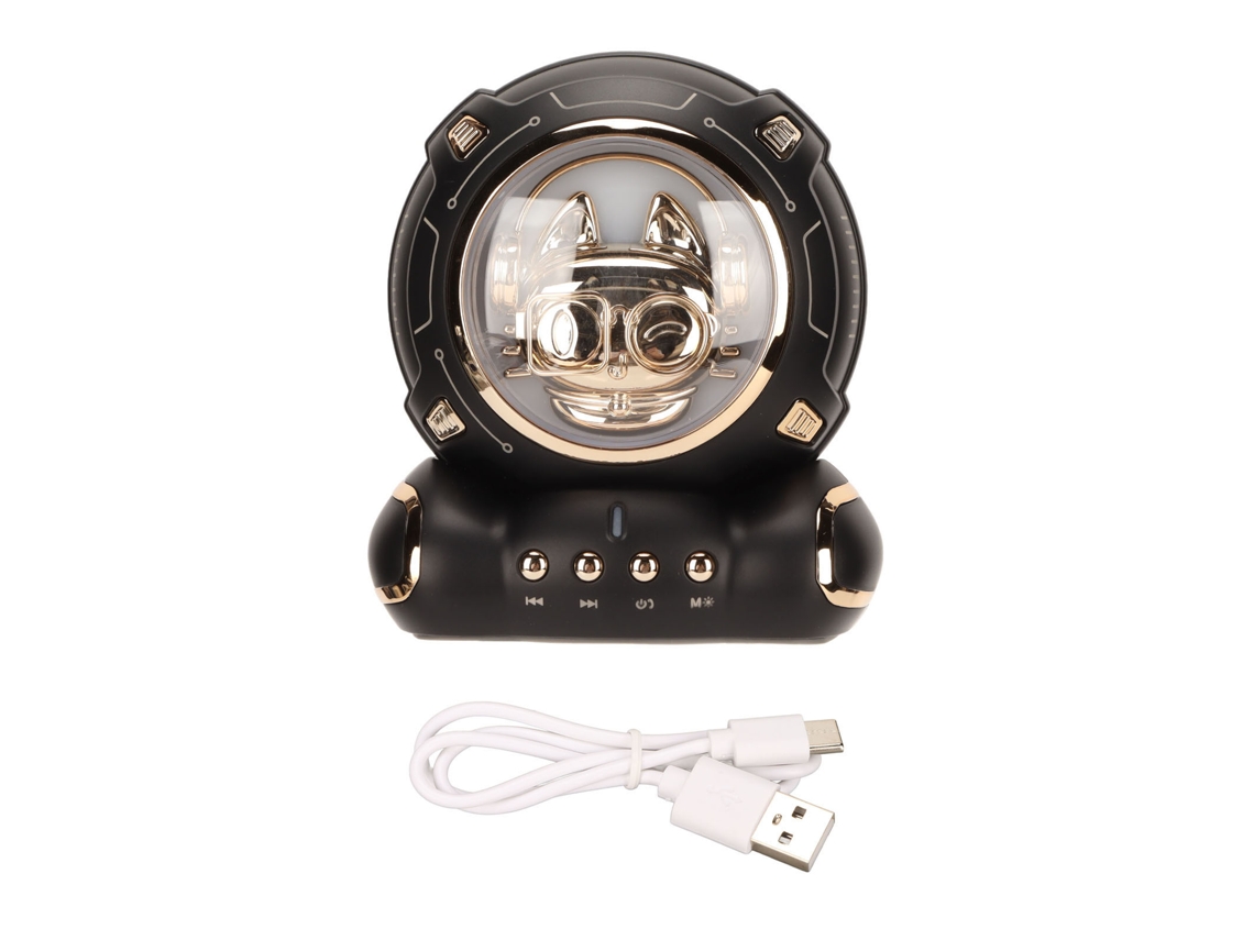 Altifalante Bluetooth Space Cat EOOCOO, portátil, com microfone