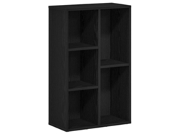 Estante 50x25x80 Cm Derivados de Madeira Carvalho Preto MAISON EXCLUSIVE