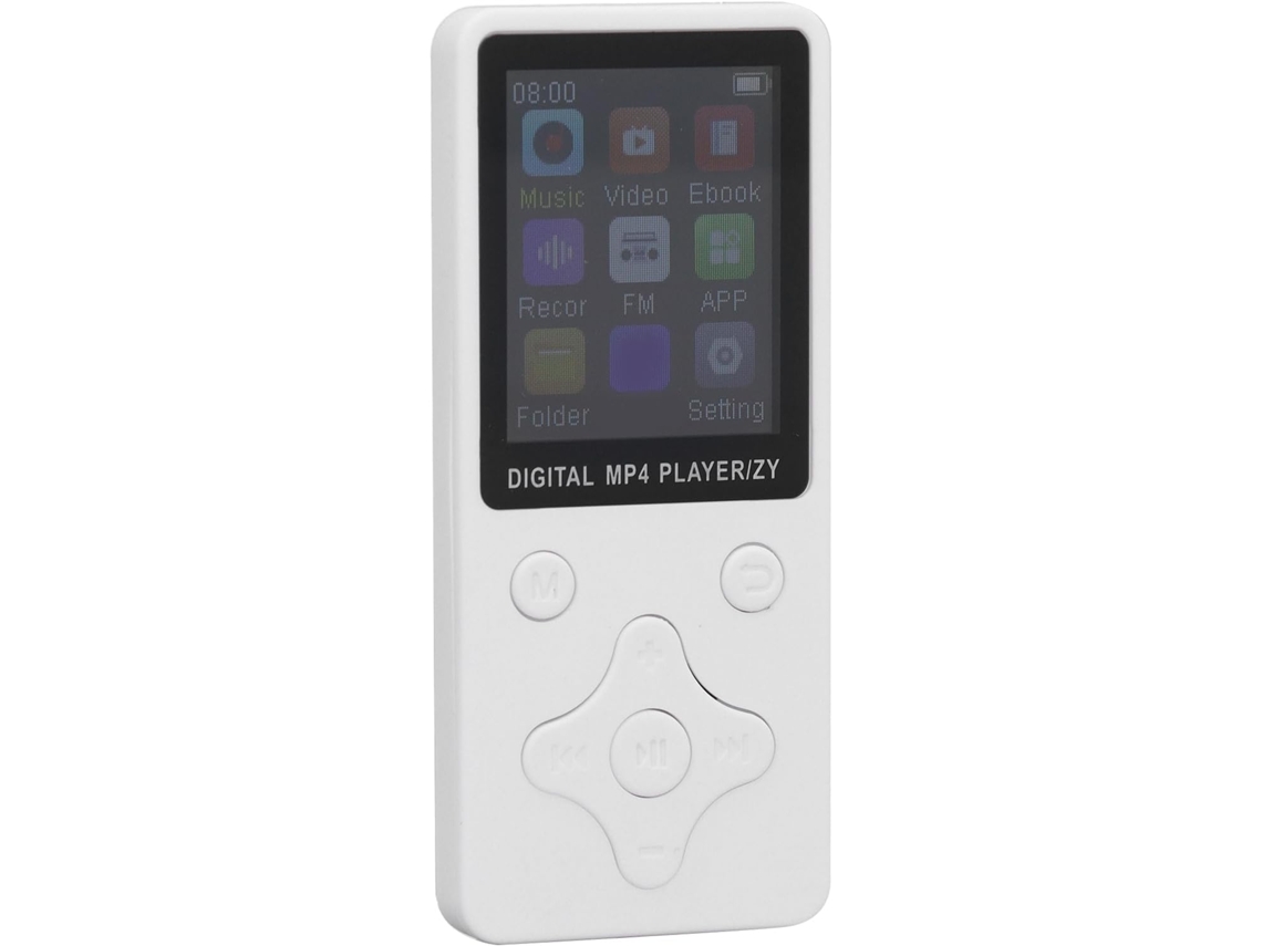 Reprodutor de MP3/MP4 de 32 GB com Bluetooth, tela, alto-falante, rádio FM, áudio HiFi sem perdas de 1,8", leitor de vídeo para estudo.