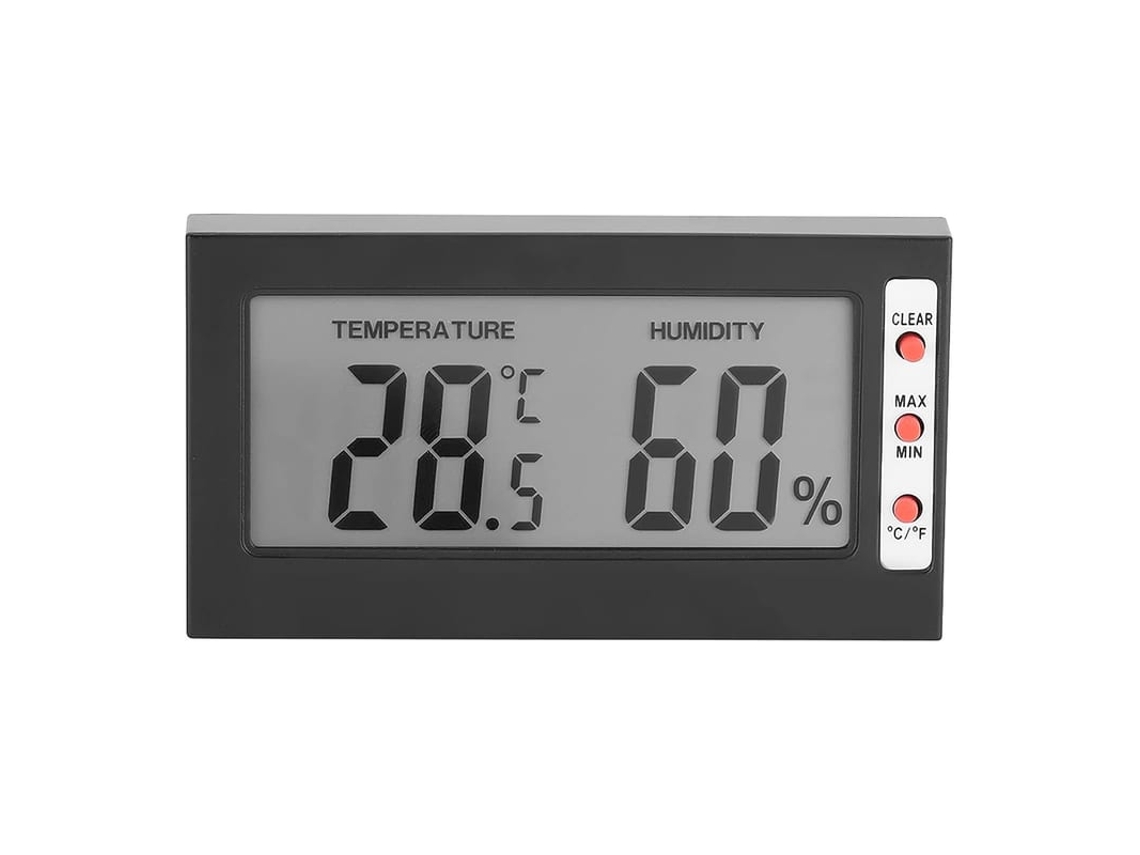 2026-termômetro Higrômetro Digital Lcd Linjou, Sensor De Temperatura E Umidade Mini Com Tela Grande