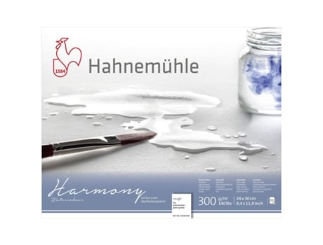 Bloco Aguarela Harmony 300Gr Grão Grosso 12Fls 24X30