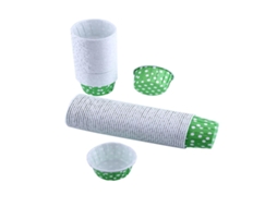 Formas para Muffin Lurelia, 100 unidades, Verde, para Muffins e Cupcakes