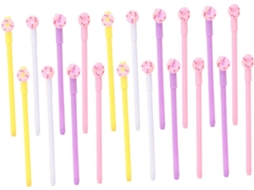 Stobok 20 Unidades Canetas Em Gel Marcador Infantil Marca-texto Caneta