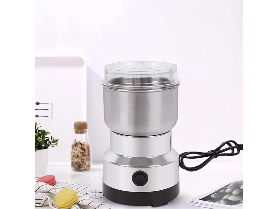 Moedor Elétrico De Café Para Grãos E Temperos 300ml Multiuso Com Motor 150w E Lâmina De Aço Inox