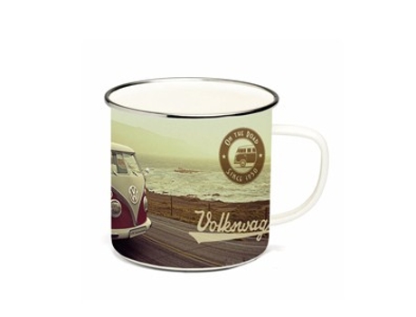 Caneca Enamel VW Pão de Forma Highway