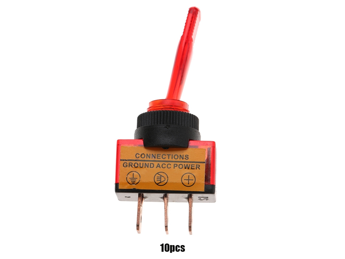 Interruptor Toggle Led 12vdc 20a 3 pin | S/MARCA