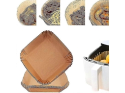Lineras de Papel Desechables Antiadherentes para Freidora de Aire Resistentes Al Aceite Y Agua 16/20/23cm 50/100/200pcs