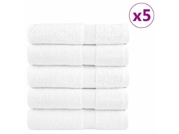 Toalhas de Banho Premium Solund, 25 Unidades, Brancas, 70x140cm, 600gsm BRILVIBERA