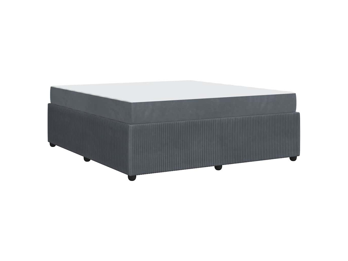 Conjunto 1 Cama Moderna Vidaxl Cinzento Tecido (180 X 200 Cm)