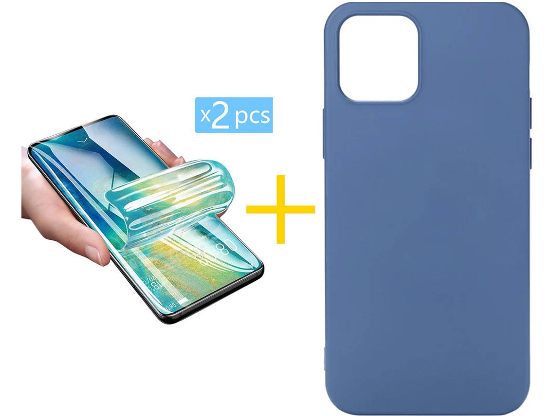 Capa + 2 Películas para iPhone 12 Pro Max SKYHE Azul