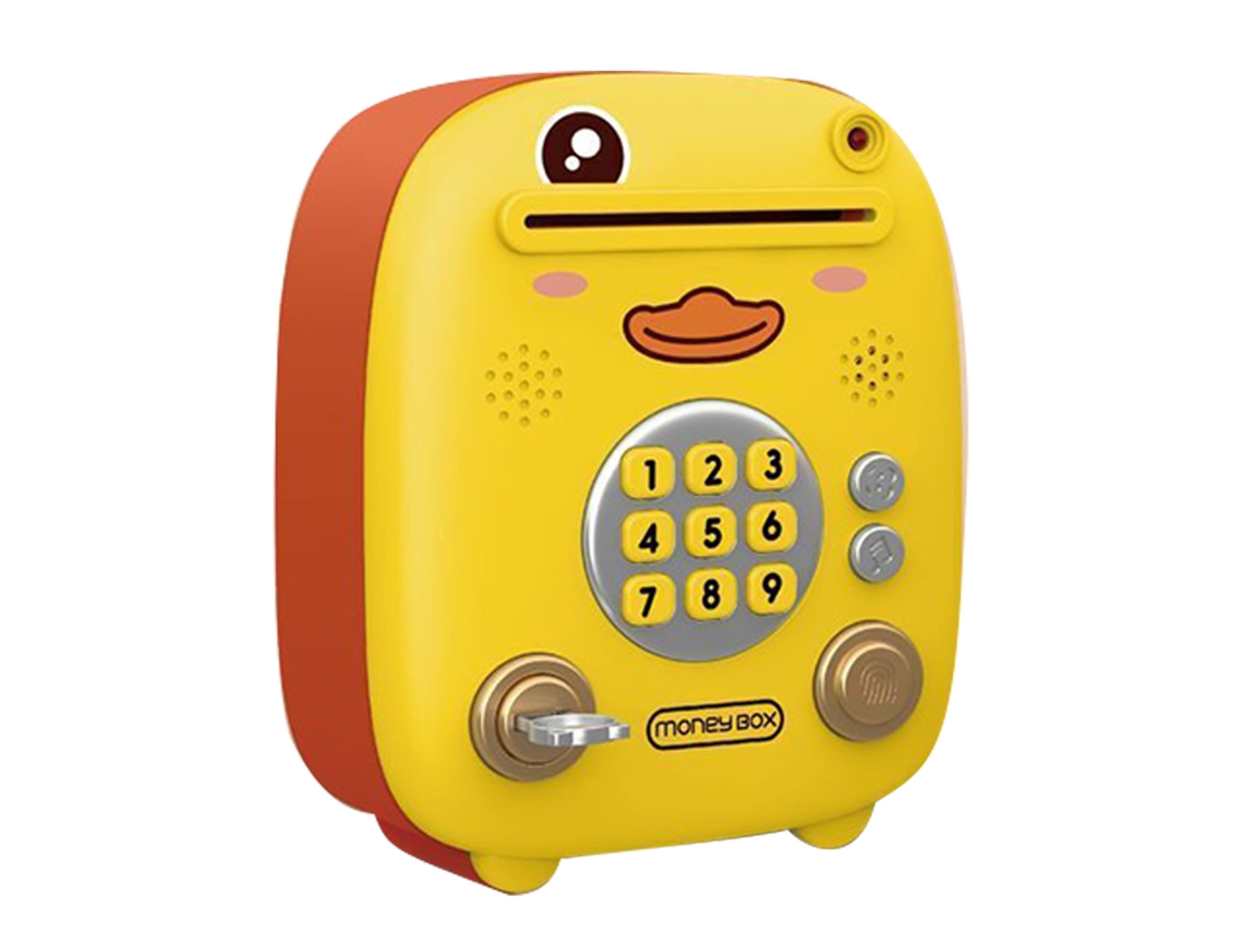 Banco De Cerdo Eletrônico Mini Para Niños Com Senha De Impressão Digital E Música Cantante