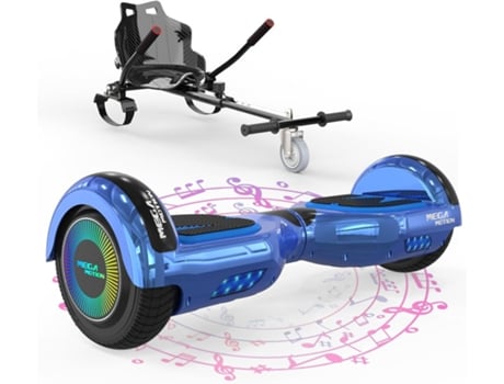 Hoverboard Mega Motion 6,5 Polegadas Bluetooth Led Light A03 Hoverboard Com Kart