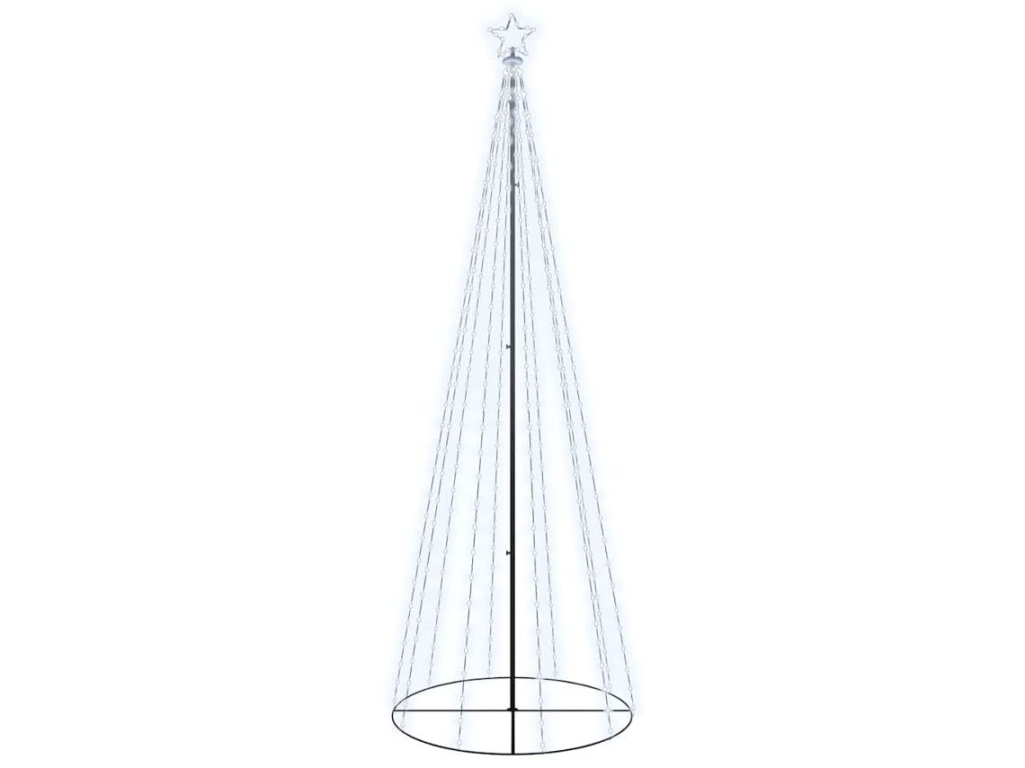 Árvore de natal em cone VIDAXL Branco