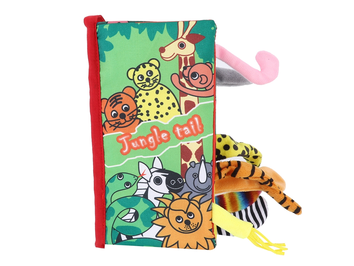 Mali livro de Tecido Infantil com Sininho Animais Fofos Brinquedo Educativo Resistente À Abrasão Tipo a