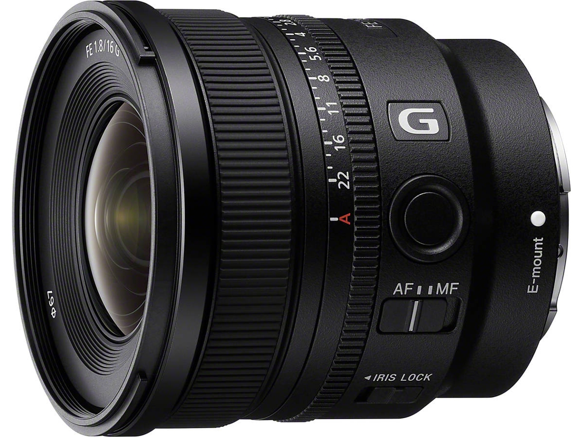 Objetiva SONY FE 16MM F1.8 G (Encaixe: Sony FE - Abertura: f/1.8 a f/22)