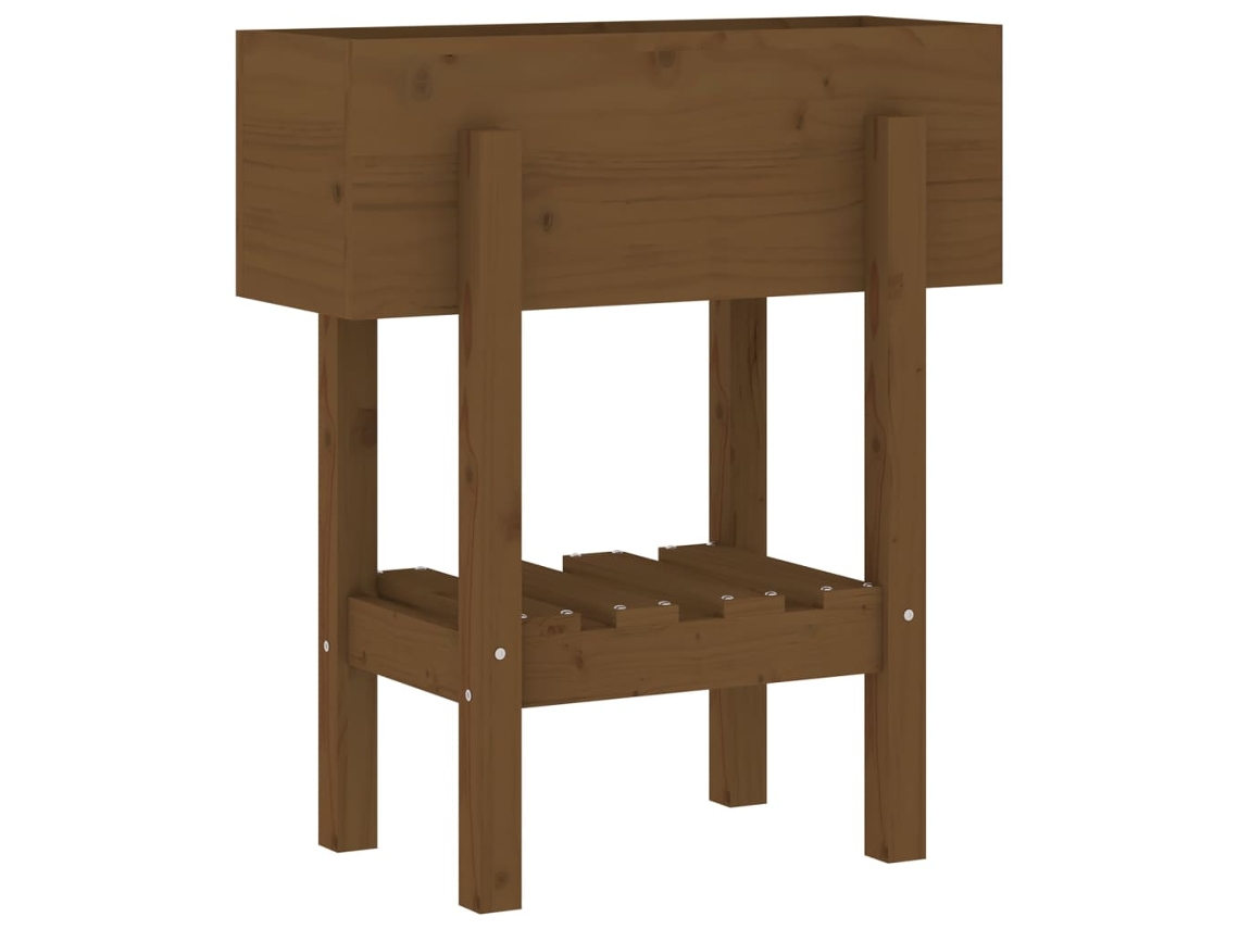 Garden Planter, Garden Planters Vidaxl Marrom Madeira De Pinho (62 X 30 X 69 Cm)