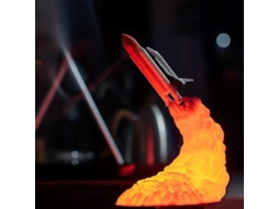 Enfeite De Luz De Foguete Impresso Em 3d, Luz Noturna Led, Luz Ambiente, Lembrança Slowmoose (tipo A)