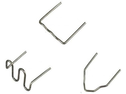 Kit Com 300 Grampos Termocolantes De Aço Inoxidável 0,6 Mm E 0,8 Para