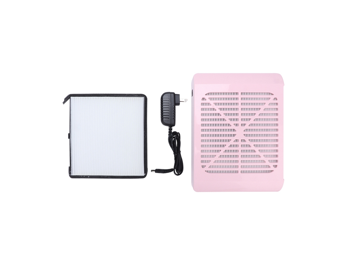 Máquina Aspiradora De Unhas Portátil 36w Coletor De Poeira Para Salão De Beleza Rosa