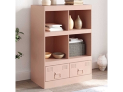 Aparador Alto 67x39x95 cm Acero Rosa