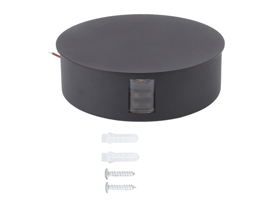 Lâmpada de Parede Moderna Alumínio 3 Feixes Led 9w Preta S/MARCA