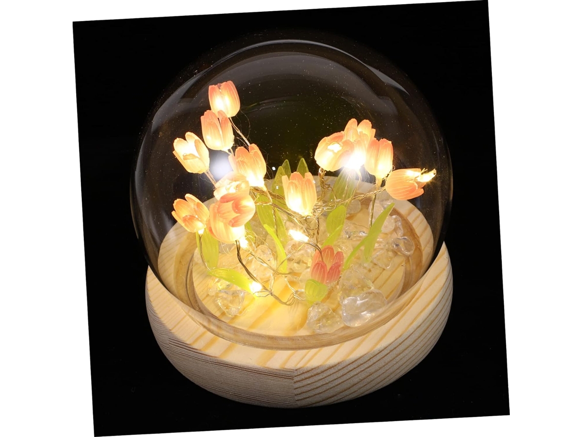 Luminária Noturna Tulipa Artesanal Ultech Conjunto Com 1 Unidade Luz