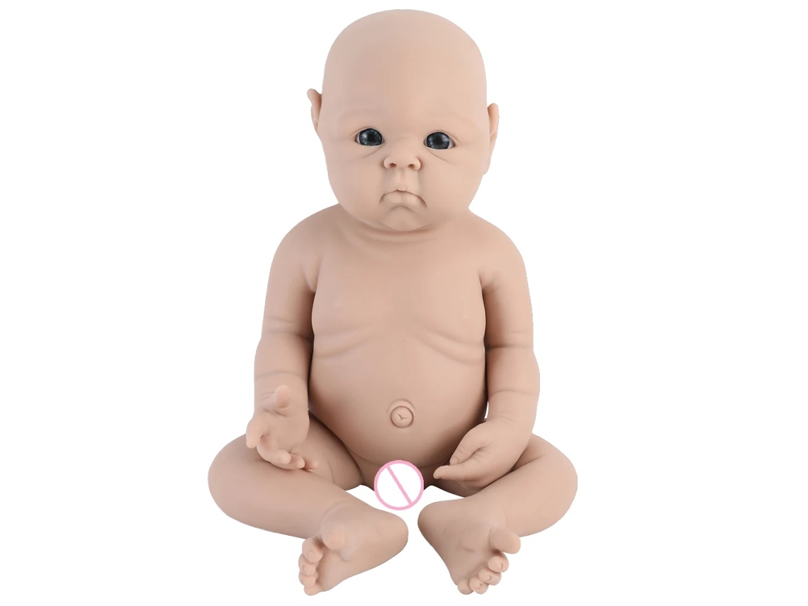 Boneca De Bebê Reborn Em Silicone, Textura Realista, Opções Unissex,47cm Menino Oem (18.5polegada)
