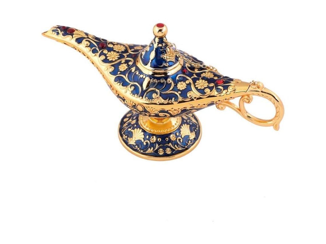 Lâmpada De Aladino Única E Mágica Azul Para Colecionadores, Decoração De Mesa E Presentes