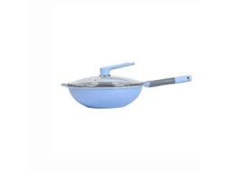 Panela Wok Antiaderente De Aço Inoxidável De 32 Cm, Ideal Para Cozinhar Com Fumaça, Compatível Com Fogões A Gás E De Indução.